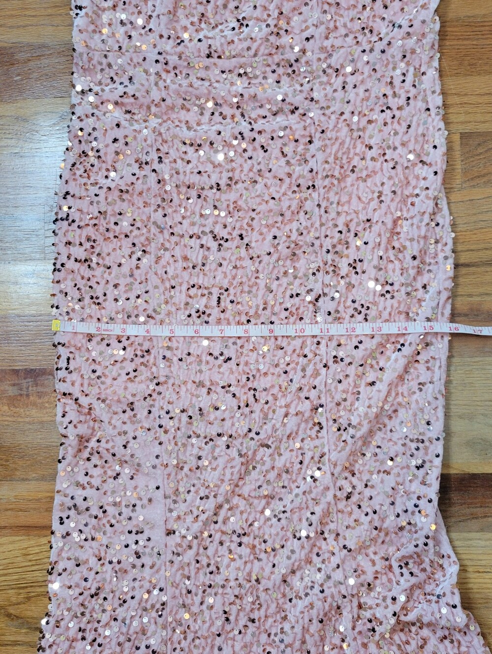 Fashion Nova Elegant Pink Velvet Sequin Evening Gown - Picture 14 of 16